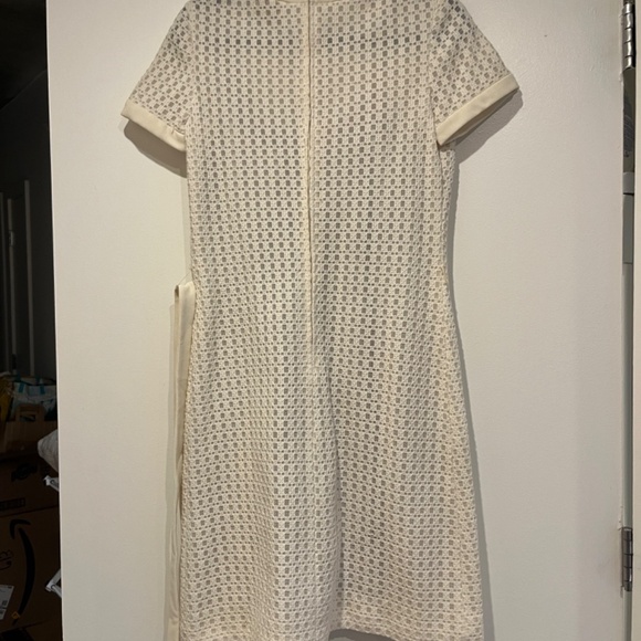 Vintage PLW Midmod Cream Shift Dress - Picture 4 of 5